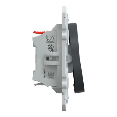 Interrupteur commande VMC 2 vitesses anthracite - Ovalis SCHNEIDER ELECTRIC
