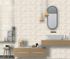 Faience murale intérieur beige DESERT ép 8 mm 20 x 50 cm paquet de 1 m² ELYSSA TRADING