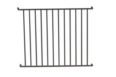 Barrière de piscine en aluminium gris - Module à barreaux 1,50 m - HOMALU