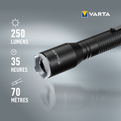 Lampe torche alu F20 pro 250 Lumens VARTA