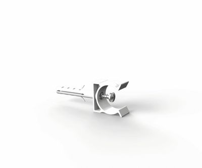 Clips diamètre 32 mm avec chevilles par 3