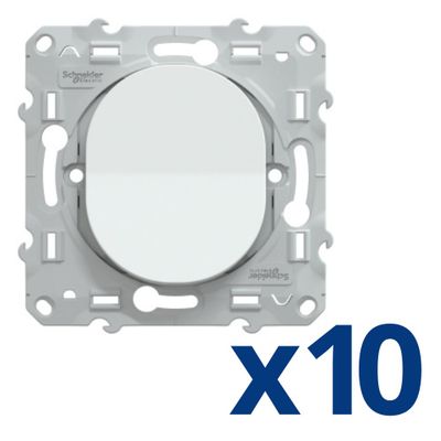Interrupteurs va-et-vient Ovalis blanc par 10 - SCHNEIDER ELECTRIC