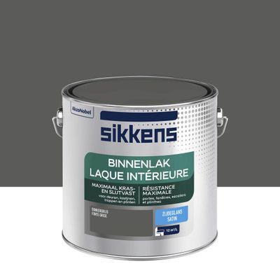 Peinture Laque intérieure fonte gris satin 2,5 L - SIKKENS
