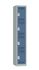 Vestiaire monobloc 1 colonne 4 cases perle/bleu 180 x 30 x 50 - SNOR