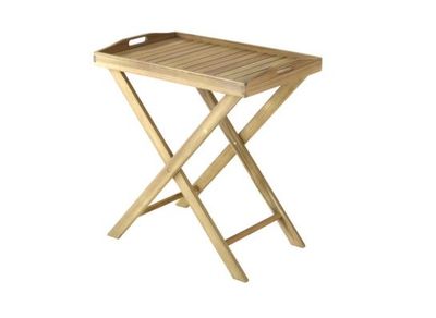 Table desserte de jardin TEA acacia 45 x 45 50 cm, Livraison à domicile incluse - PROLOISIRS
