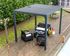 Pergola bioclimatique autoportante manuelle aluminium balcon et terrasse PER2430BI gris 7,2 m², Livraison à domicile incluse - HABRITA