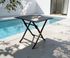 Table de jardin carré Dahlia 2 en aluminium 70x70x72 cm