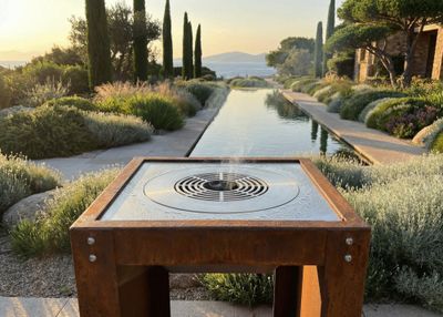 Brasero de cuisson Q2 corten avec grille ARTISS