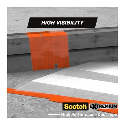 Ruban adhésif de bâtiment High Visibility orange 25 m x 48 mm - SCOTCH