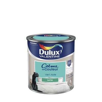 Peinture Crème de Couleur Vert Jade satin 500 ml - DULUX VALENTINE