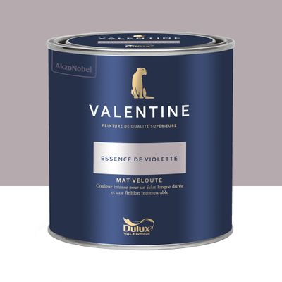 Peinture Valentine Mat Velouté Essence de Violette 0,5 L - DULUX VALENTINE