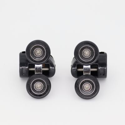 Roulettes simple corps noires pour portes de douche diamètre 23mm - AURLANE