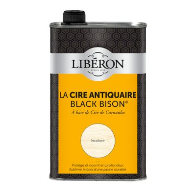 Cire antiquaire Black Bison incolore 1 L - LIBERON