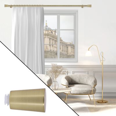 Embout déco pommeau en métal diam 20 mm Finition Doré par 2 - MOBOIS