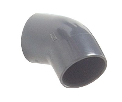 Coude PVC 45 ° à coller Ø 50mm PN16 - filtration de piscine GRE