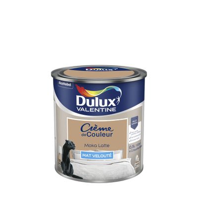 Peinture Crème de Couleur Moka Latté mat 0,5 L - DULUX VALENTINE