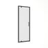 Porte de douche pivotante 80x200 cm profilé noir verre transparent 8 mm Signature - OCEA