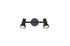 Réglette 2 spots GU10 Cantar noir 2x5W - REALITY