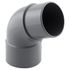 Coude PVC évacuation 67° mâle/femelle Ø50 - FITT