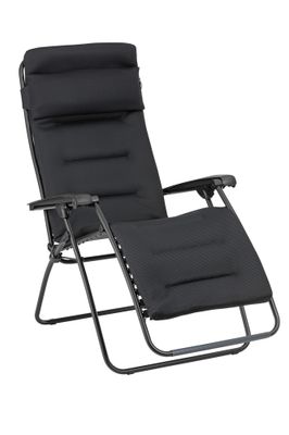 Fauteuil relax matelassé zéro gravité noir acier RSX CLIP -LAFUMA