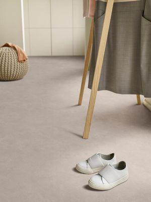 Sol PVC décor bois BÉTON CIRÉ rouleau de 4m vendu au m² BEAUFLOR