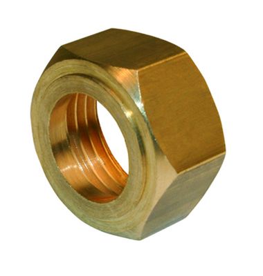 Ecrou collet battu 6 pans à visser femelle 12/17 (3/8) pour tube de cuivre diamètre 10 mm