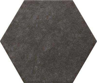 Carrelage sol intérieur hexagone noir BIBULCA 20 x 17,5 cm paquet de 0,71 m² IMSO