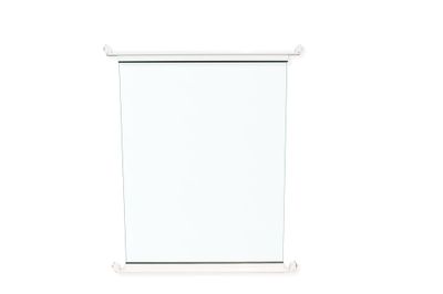 Portillon de piscine en aluminium blanc et verre 0,90 m - HOMALU