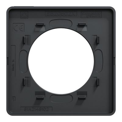 Plaque de finition 1 poste bronze brossé/ anthracite - Odace 2011 Touch SCHNEIDER ELECTRIC