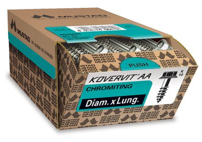 Tirefond Kovervit TH 6.5 x 110 mm par 100 MUSTAD