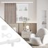 Kit de tringle à rideaux en bois 2 m diam 28 mm Finition Blanc laqué - MOBOIS
