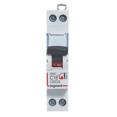 Disjoncteur 16A phase+neutre raccordement à vis - DNX3 LEGRAND