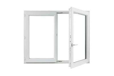 Fenêtre PVC blanc 2 vantaux oscillo-battant H.115 x l.120 cm CLOSY