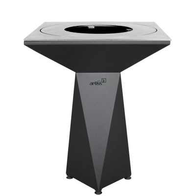 Brasero de cuisson G1 BASIC graphite avec plaque plancha, grille et couvercle de protection ARTISS
