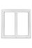 Fenêtre PVC blanc 2 vantaux H.125 x l.120 cm CLOSY