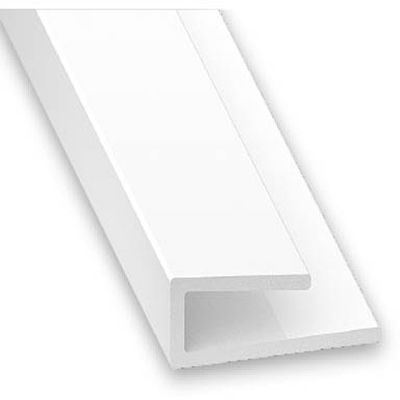 Profilé de finition PVC blanc épaisseur 3,5 mm 1 m CQFD
