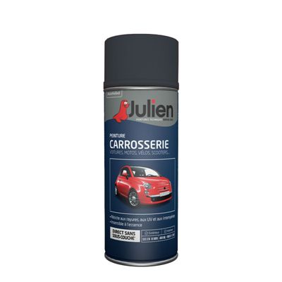 Bombe de peinture carrosserie gris acier métal 400 mL - JULIEN