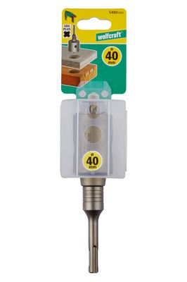 Scie trépan avec foret centreur SDS+ béton diamètre 40 mm WOLFCRAFT