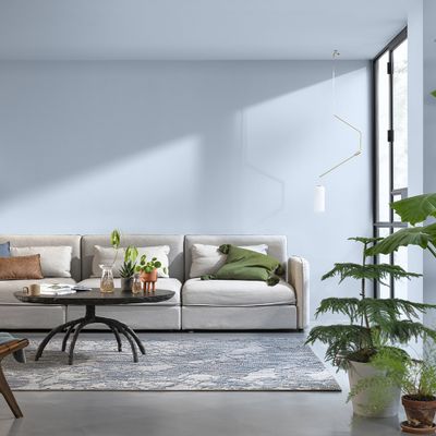 Peinture Crème de Couleur Bleu Horizon satin 2,5 l - DULUX VALENTINE