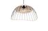 Suspension E27 Sandrine noir et rotin 28W - CASALUM