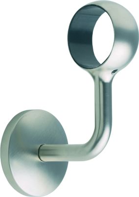 Platine coudée en métal brossé pour main courante BURGER