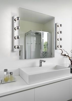 Applique murale E27 Theatro chrome 4x10W - TRIO