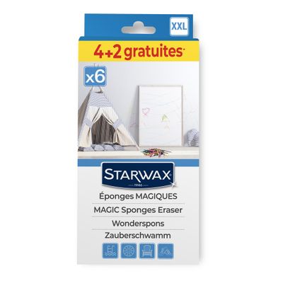 Eponges magiques X6 STARWAX