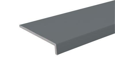 Lot 2 planches de rive équerre PVC gris anthracite 1026 - 9 x 200 x 4000 mm - DECEUNINCK