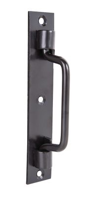 Poignée de porte st Etienne noire 160 x 30 mm