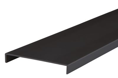 Nez de cloison large aluminium noir  - Ép.10 x l.78 mm - L.2.60 m - SPTD