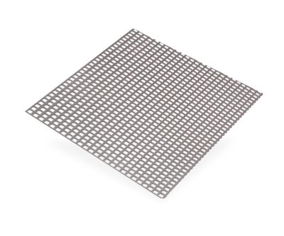 Tôle acier brut perforé carré 1000 x 500 mm épaisseur 1 mm CQFD
