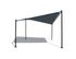 Tonnelle Belle de nuit avec voile LED gris anthracite 3,5 m x 3,5 m JARDILINE