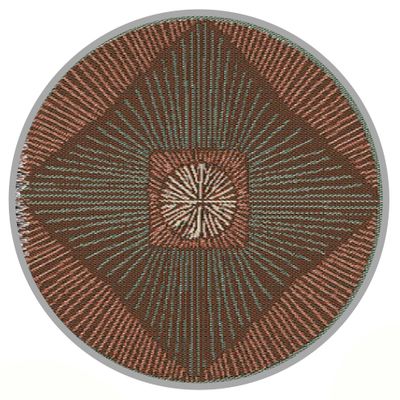 Tapis rond 150 cm Cali terra JARDILINE