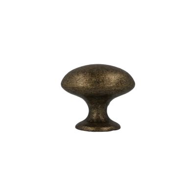 Bouton de meuble vieux laiton diamètre 40 mm REI